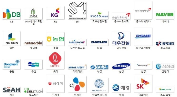 한국 기업 로고 1